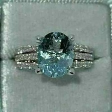 3Ct Oval Cut Aquamarine