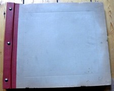 ORIG.Plattenalbum Schellackplatten Grammophon-Schellack-Platten 30cm beige rot