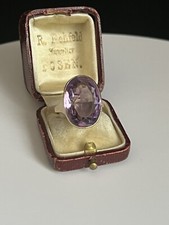 Ring Amethyst Gold  in 585er/ 14kt Gelb~ Gold ~ Damen Ring mit Amethyst RG 54