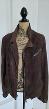 GIORGIO BRATO Herren Jacke Leder Suede Braun 50