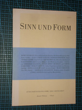 Sinn und Form – 2003 Heft 1 – Meike Fessmann, Thomas Grimm, Ilan Stavans u.a.