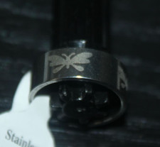 Ring Schmetterling / Modeschmuck Silberfarben 17 mm Adventskalender Edelstahl