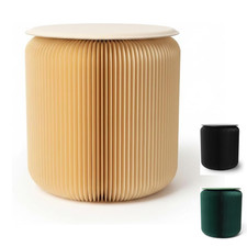 Klapphocker Klappstuhl Beistelltisch rund Papierhocker faltbar Hocker Barhocker