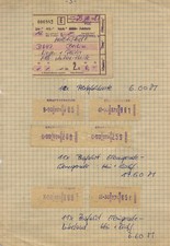 Fahrkarten Deutsche Reichsbahn & BUS - DDR 1987 Halberstadt - Berlin