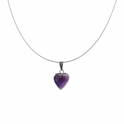 Amethyst herz anhänger mm - amethyst,