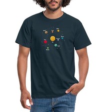 Sonnensystem Planeten Universum Männer T-Shirt