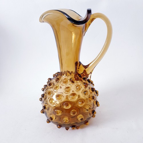 Vintage henkelvase noppenglas - henkelvase,