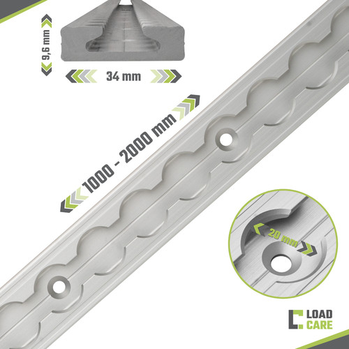 Loadcare airlineschiene eckig - loadcare,