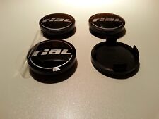 4 Stück - Rial - "N60" - Felgendeckel / Nabendeckel - schwarz - NEU