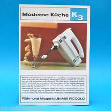 Rühr- und Mixgerät Unimix Piccolo DDR 1970 | Prospekt Werbung Werbez. DEWAG K3 D