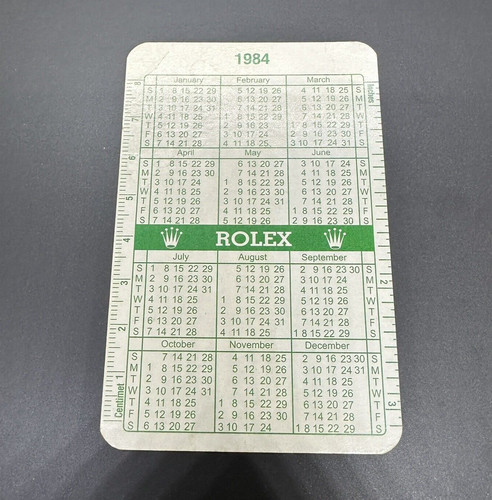 Original rolex kalender 1984 - original,