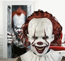 Party Halloween Kornaval Clown Es Pennywise Kostüm Anzug Maske