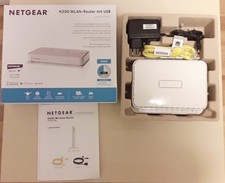 Router Netgear WNR 2200 N300 WLAN, 4 port, mit USB Anschluss, OVP