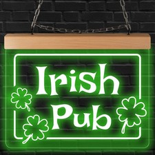 LED Leuchtschild Irish Pub -