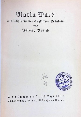 Maria ward die - die, d