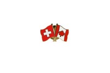 Schweiz - Kanada Flaggen Pin