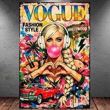 LEINWAND BILD ER XXL FRAU LADY