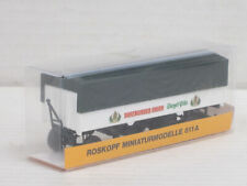 3-Achs-Pritschenanhänger "Dortmunder Union" in weiß Box Roskopf 611 A 1:87