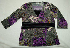 Shirt Lila Bunt Popken 46 48