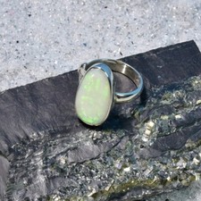Edel Opal Ring, 925er Silber