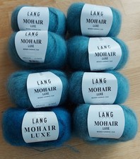 Lang Yarns Wolle - MOHAIR LUXE - 8 Knäuel - Blautöne