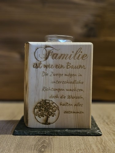 Handmade zirben teelicht - handmade, zirben-teelicht