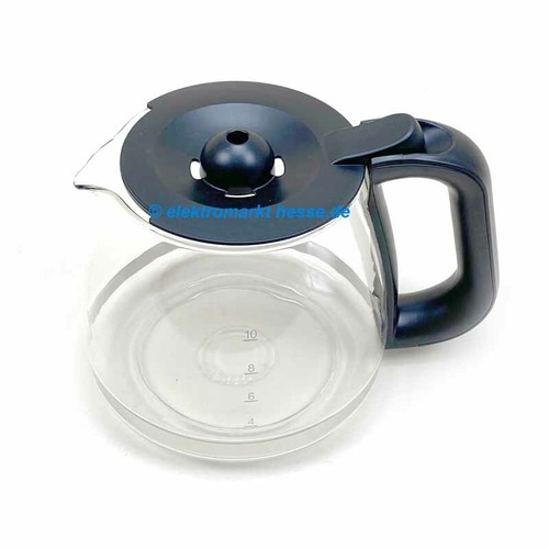 Glaskanne mit deckel schwarz - glaskanne,