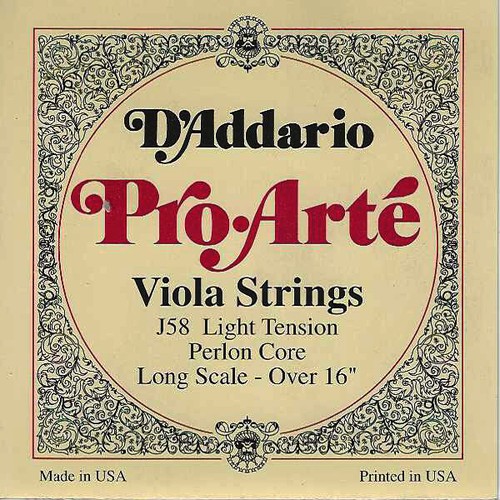 Addario pro arte viola long - d'addario,