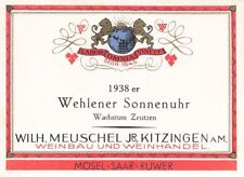 897860) Weinetikett Wehlener Sonnenuhr
