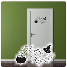 Hexenküche Hexen Küche Tür Aufkleber Wandtattoo Wandaufkleber Lounge T666 