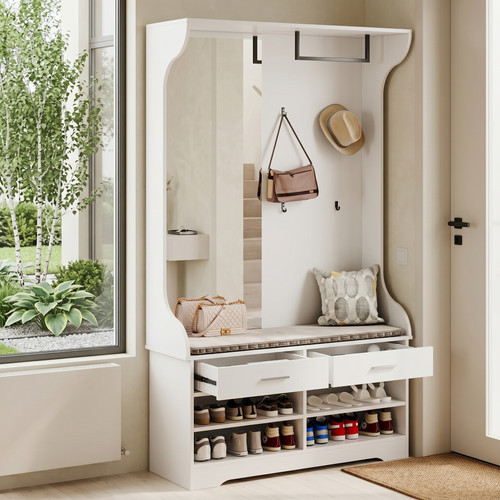 Flurgarderobe mit spiegel - flurgarderobe,