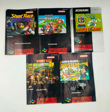 5x SNES Anleitungen Konvolut Mario Kart Donkey Kong etc