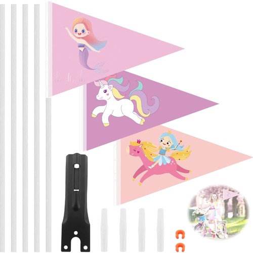 Fahrradwimpel kinder pink - kinder,
