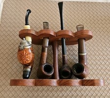 Pfeifen Sammlung Konvolut Gebraucht Antik mit Wandregal 