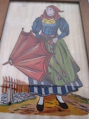 Altes hinterglasbild - altes,
