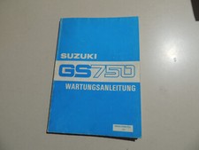Werkstatthandbuch  SUZUKI GS 750 / E / L 1976-1980 Reparatur Wartung