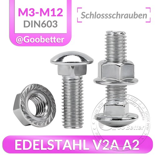 Schloßschrauben mit muttern - mit,