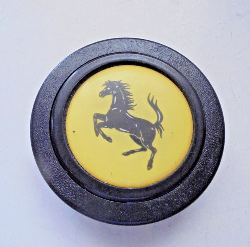 Hupenknopf ferrari schwarz - hupenknopf, Ø