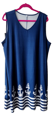 Maritimes sommerkleid 3xl - sommerkleid,