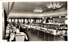 Ak Fährschiff Deutschland, Speisesaal, Kaltes Buffet - 4249619