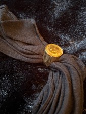 Herren Ring, doublé, Münze