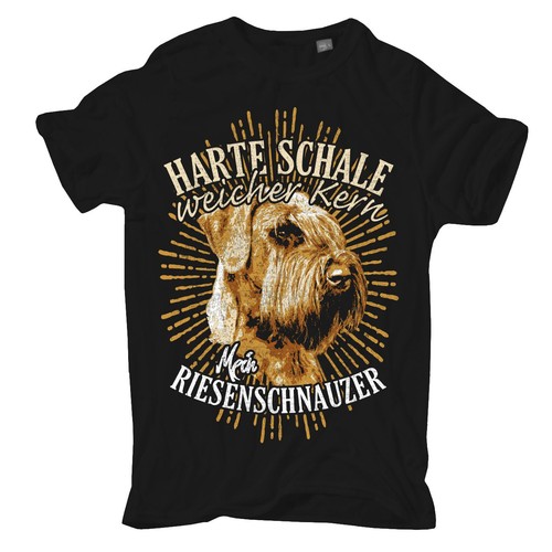 Shirt riesenschnauzer harte - t-shirt,