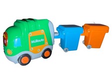 VTech Müllauto Spielzeugauto mit 2 Mülltonnen Mehrfarbig