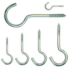 Schraubhaken Hakenschraube halbrund Haken Schraube Stahl verzinkt gebogen Dübel