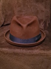 ORIGINAL Borsalino HUT - Gr 59 - L -  NEU Dunkel Rot 