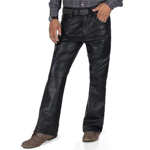 Schwarzes leder hose für - schwarzes,