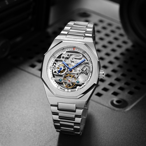 Automatik uhr poliert vintage - uhr,