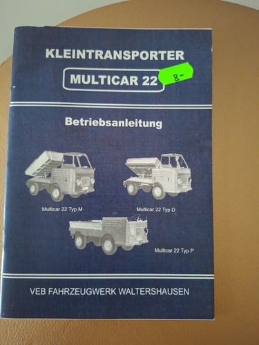 Multicar betriebsanleitung - 22,