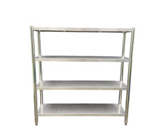 Edelstahl Küchenregal Regal gastro Schwerlastregal 40*150*155 4E