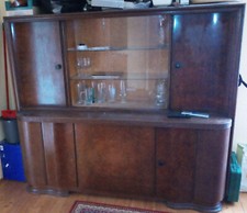 Alter Wohnzimmer Schrank Anrichte Vollholz Vintage Jugendstil